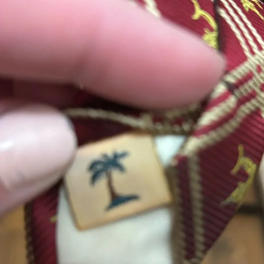 Tommy Bahama Men's Neck Tie Silke red and gold